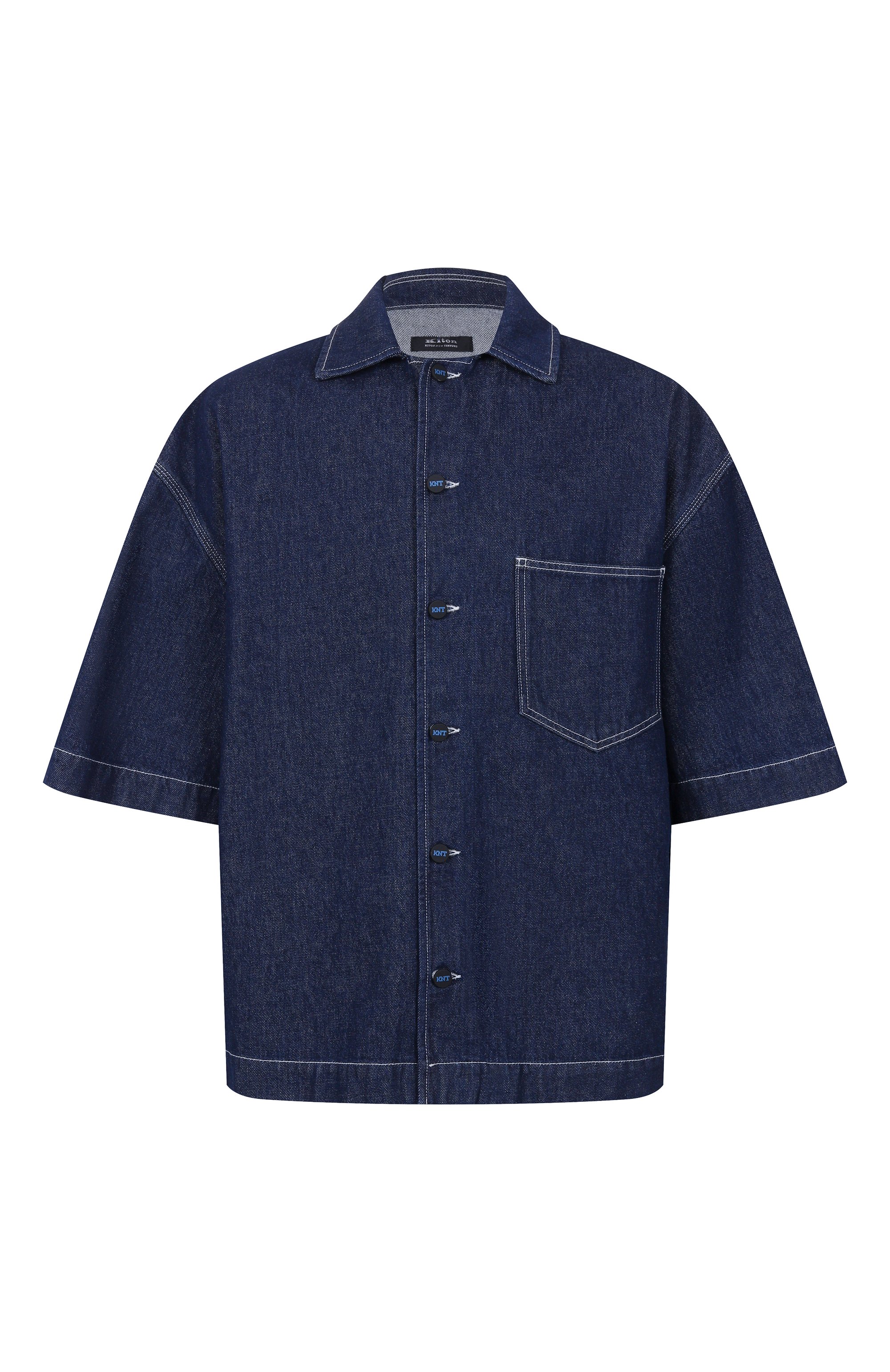 Джинсовая рубашка KITON, арт. UGK111K0754F01, фото 1