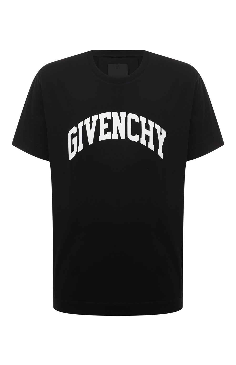 Хлопковая футболка GIVENCHY черного цвета по цене 49950 руб., арт. BM716R3YAA, фото 1 Хлопковая футболка GIVENCHY, арт. BM716R3YAA, фото 1
