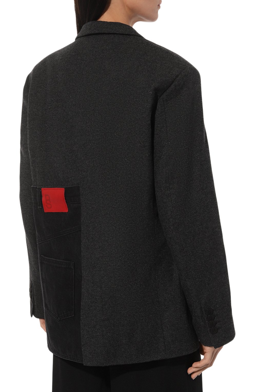 Хлопковый жакет RED SEPTEMBER темно-серого цвета по цене 49000 руб., арт. 924.01.54.02, фото 4 Хлопковый жакет RED SEPTEMBER, арт. 924.01.54.02, фото 4