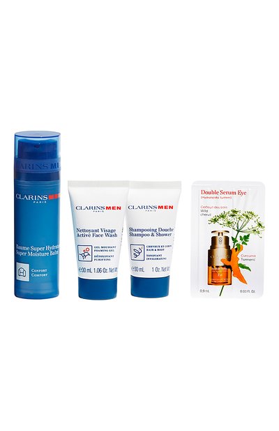 Набор увлажняющих средств ухода для мужчин (2x30+50+0,9ml) CLARINS бесцветного цвета по цене 4100 руб., арт. 80097069, фото 2 Набор увлажняющих средств ухода для мужчин (2x30+50+0,9ml) CLARINS, арт. 80097069, фото 2