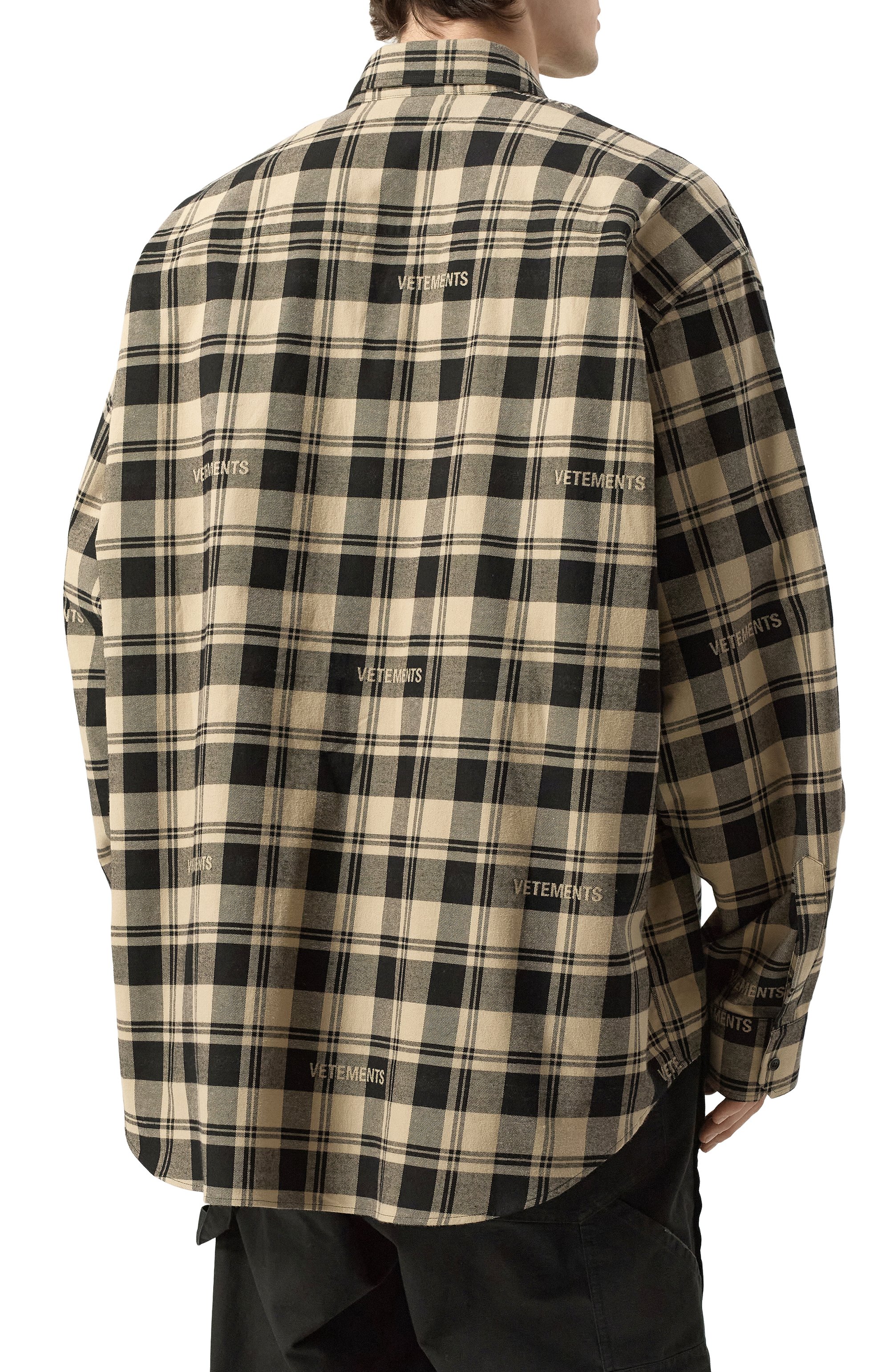 Хлопковая рубашка VETEMENTS, арт. UA65SB990B/C0TT0N, фото 7