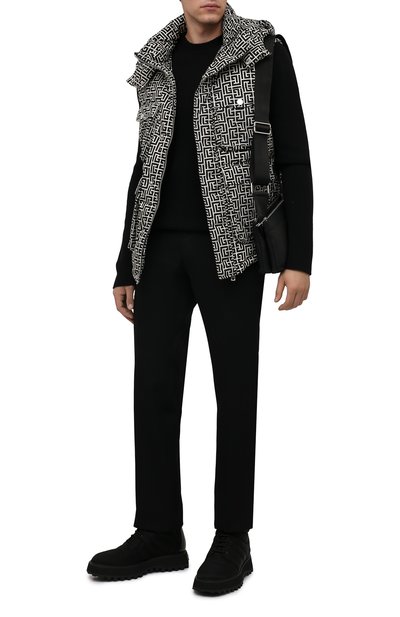 Пуховый жилет BALMAIN кремового цвета по цене 228500 руб., арт. WH1T0025/I687, фото 2 Пуховый жилет BALMAIN, арт. WH1T0025/I687, фото 2