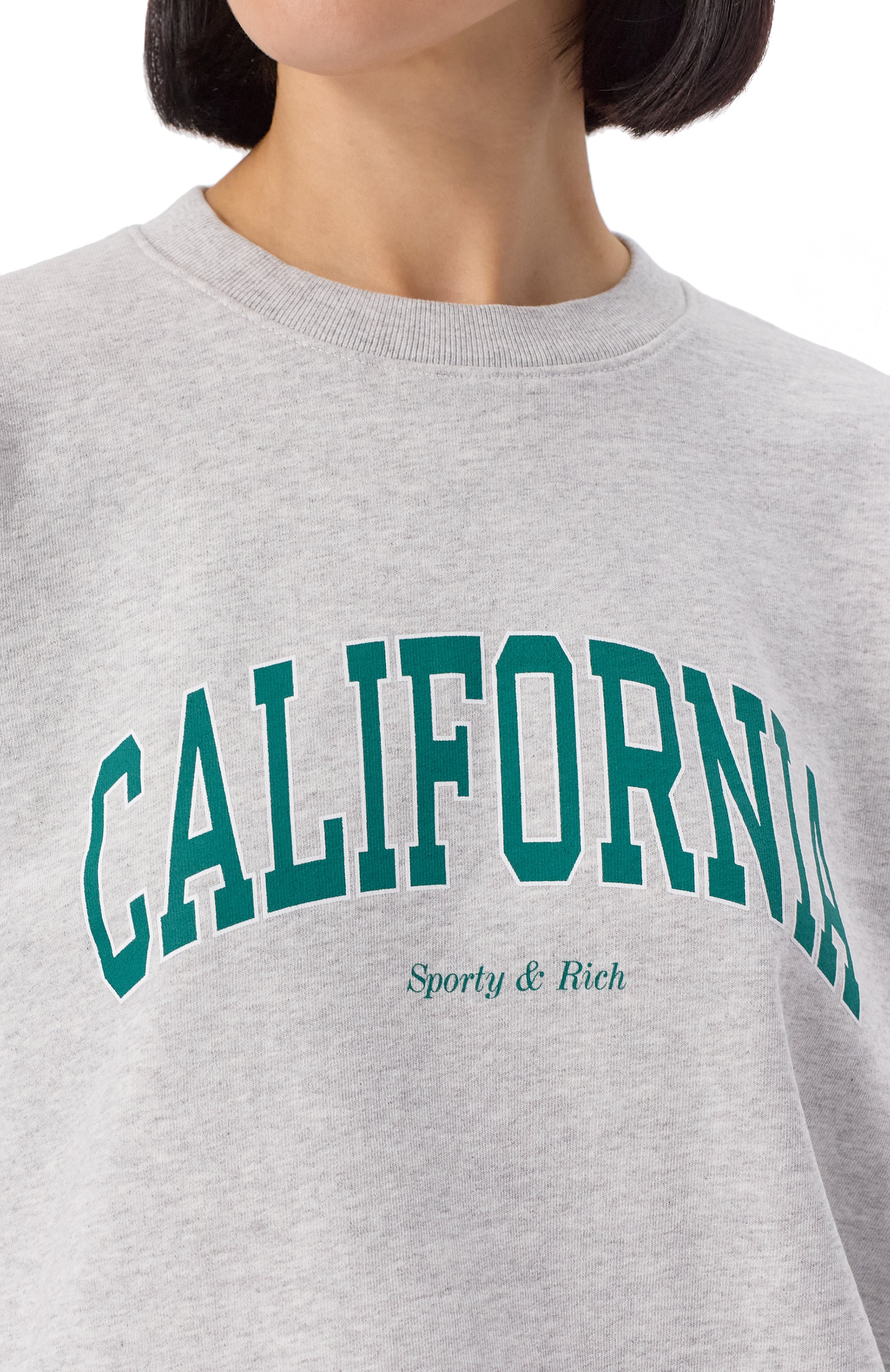 Хлопковый свитшот SPORTY AND RICH, арт. ST071622501GY03, фото 5