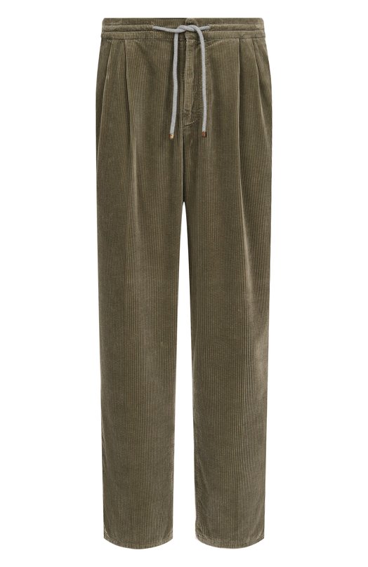Вельветовые брюки Brunello Cucinelli M280UE1710 Хаки M280UE1710