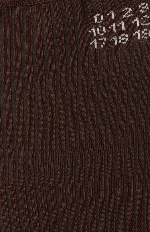 Носки из вискозы MM6 S62TL0045/M13204 Коричневый  S62TL0045/M13204 Фото 2