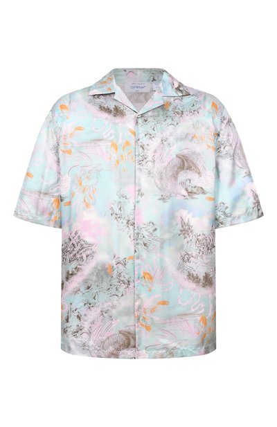 Мужская рубашка из вискозы OFF-WHITE, арт. 0MGG01FS26FAB00B
