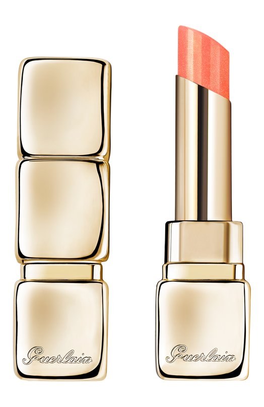 фото Бальзам для губ kisskiss bee glow, оттенок 389 жемчужный персик (3,2g) guerlain