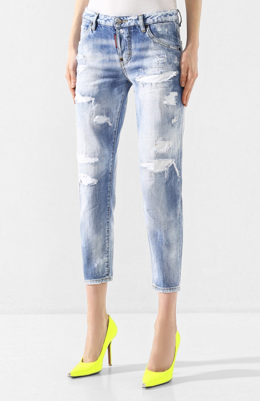 Джинсы DSQUARED2 синего цвета по цене 62300 руб., арт. S72LB0265/S30309, фото 3 Джинсы DSQUARED2, арт. S72LB0265/S30309, фото 3