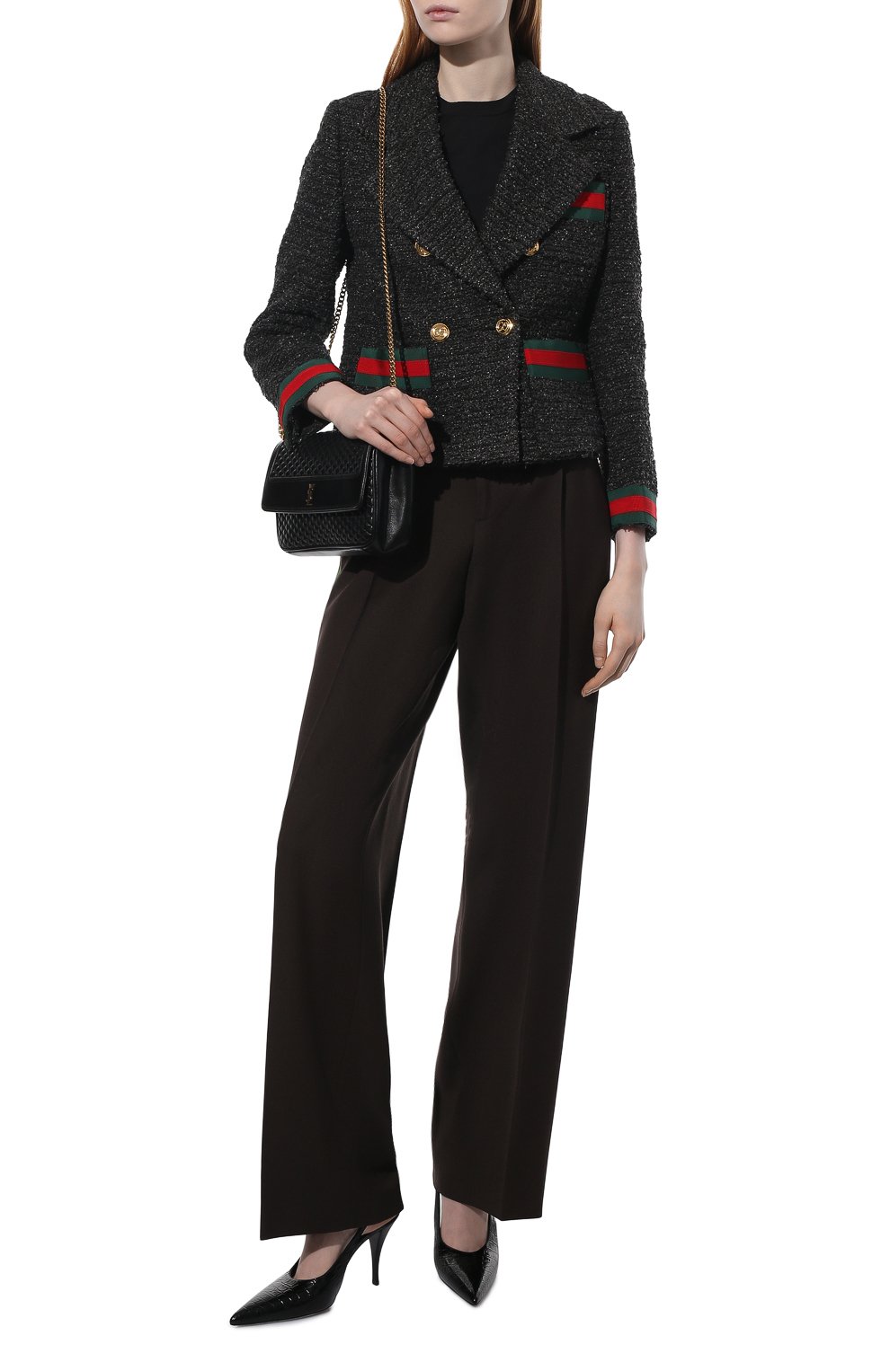 Шерстяные брюки GUCCI, арт. 669345/ZAH12, фото 2