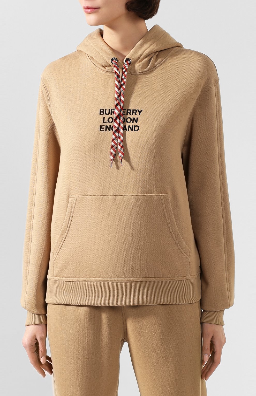 Хлопковое худи BURBERRY бежевого цвета по цене 86150 руб., арт. 8020832, фото 3 Хлопковое худи BURBERRY, арт. 8020832, фото 3