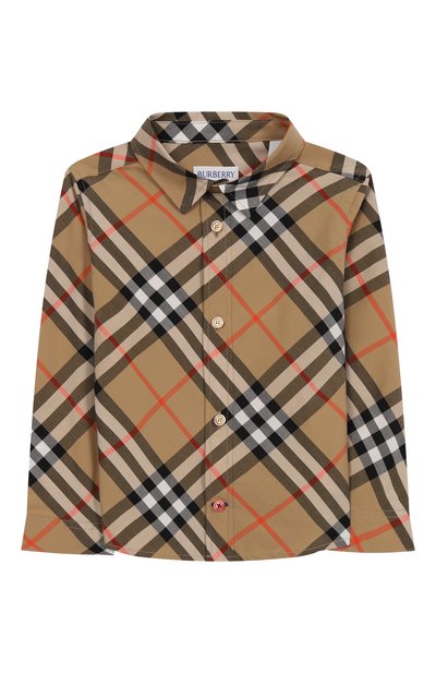 Хлопковая рубашка BURBERRY, арт. 8089804