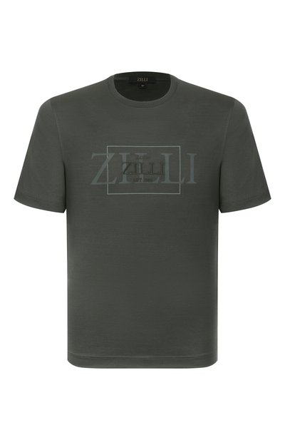 Мужская хлопковая футболка ZILLI, арт. TSR02AM0100VDBZ00