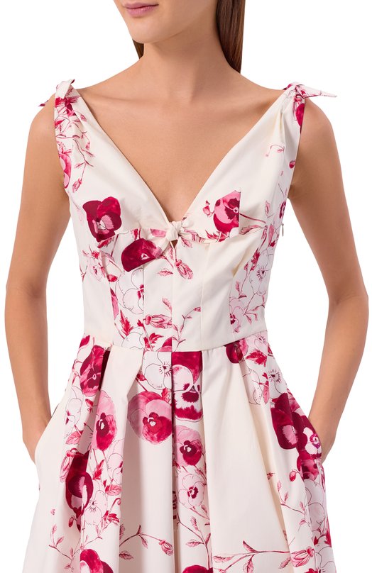 Хлопковое платье Giambattista Valli 26SSPVCA5109/28PRI Белый  26SSPVCA5109/28PRI Фото 4