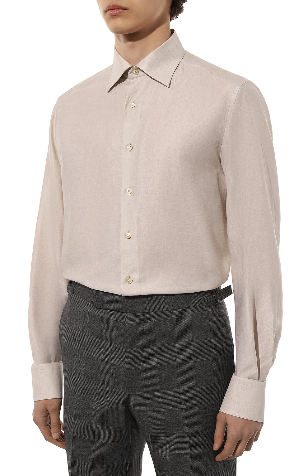 Сорочка из хлопка и льна STEFANO RICCI, арт. MC003685/R2564, фото 4