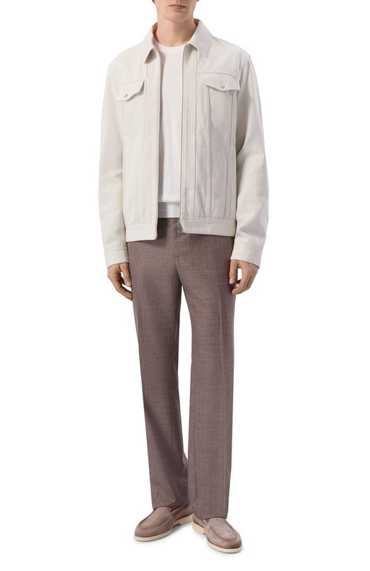 Брюки из шерсти и шелка MVST M26.CSM.T415/740-W00L/SILK Коричневый  M26.CSM.T415/740-W00L/SILK Фото 2