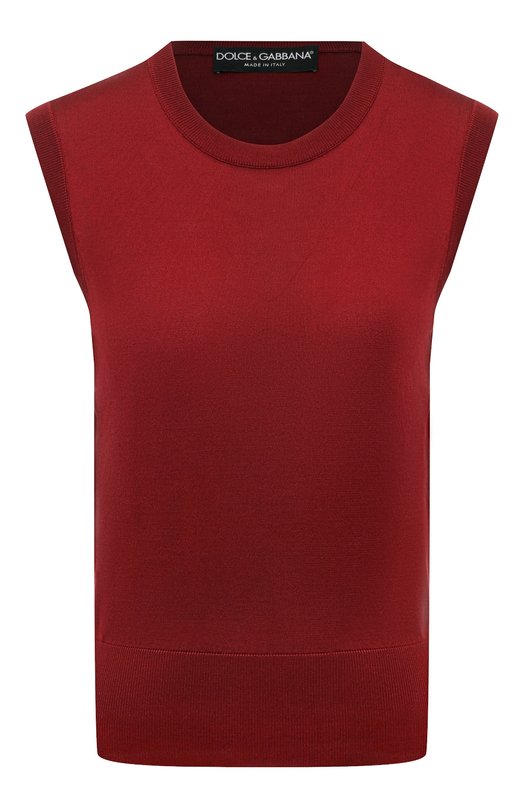 Шелковый топ Dolce & Gabbana FXT04T/JBSHX Бордовый FXT04T/JBSHX