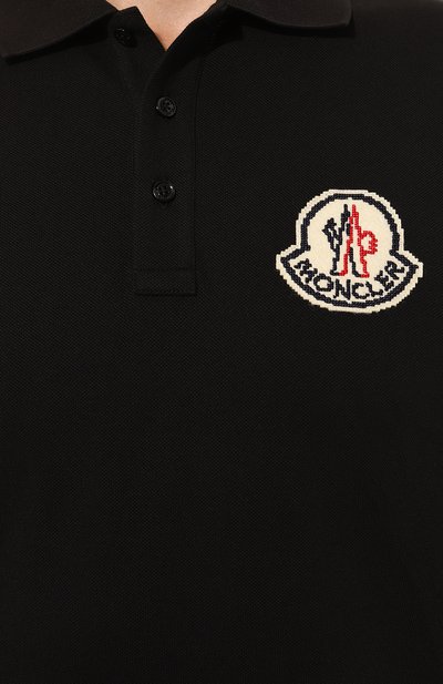 Хлопковое поло MONCLER, арт. 8A000-05-89A16, фото 5