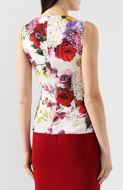 Шелковый топ DOLCE & GABBANA, арт. F7ZZFT/FSAX3, фото 4