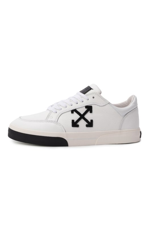 Кожаные кеды New Low Vulcanized Off-White 0MIA293C99LEA002 Белый  0MIA293C99LEA002 Фото 4