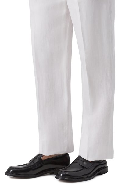 Кожаные пенни-лоферы DOUCAL'S, арт. DU2405PH0EUY007N, фото 3