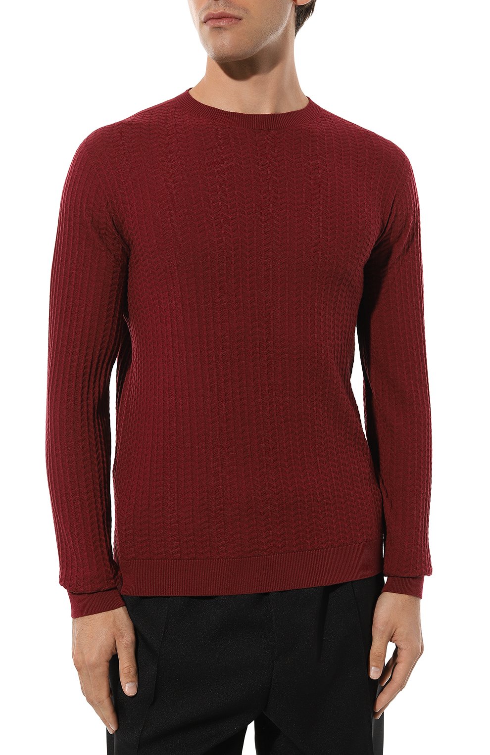 Джемпер из хлопка и �кашемира GIORGIO ARMANI, арт. 6RSMB6/SMA6Z, фото 3