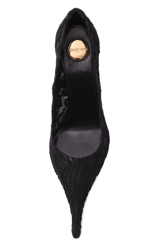 Текстильные туфли Thierry 95 Saint Laurent 853179/AAE9M Чёрный  853179/AAE9M Фото 6