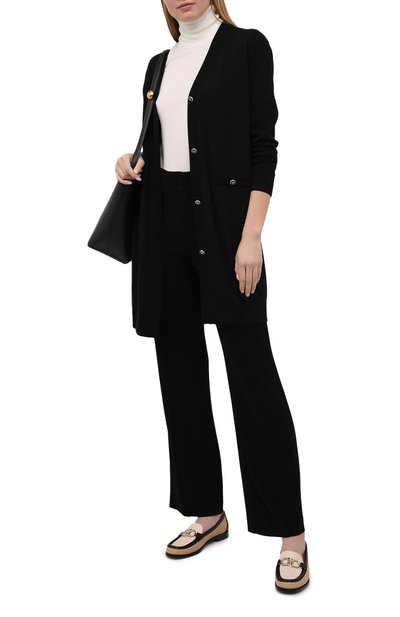 Брюки из вискозы ISABEL MARANT черного цвета по цене 58200 руб., арт. PA1890-21P011I/S0R0KIA, фото 2 Брюки из вискозы ISABEL MARANT, арт. PA1890-21P011I/S0R0KIA, фото 2