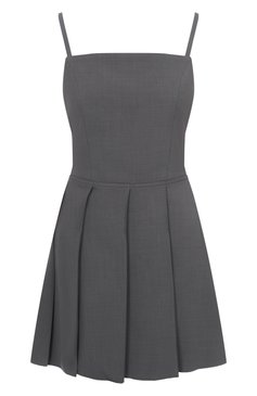 Женское платье LOW CLASSIC серого цвета, арт. LW251DR01GR | Фото 1 (Длина Ж (юбки, платья, шорты): Мини; Случай: Повседневный; Женское Кросс-КТ: Платье-одежда, Сарафаны; Рукава: На бретелях; Стили: Преппи; Материал внешний: Синтетический материал)