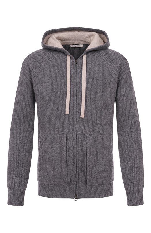 Кардиган из шерсти и кашемира L.B.M. 1911 6380/59505 Серый 6380/59505