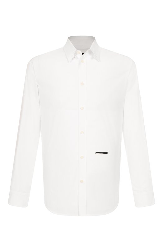 Хлопковая рубашка Dsquared2 S74DM0953/S36275 Белый S74DM0953/S36275