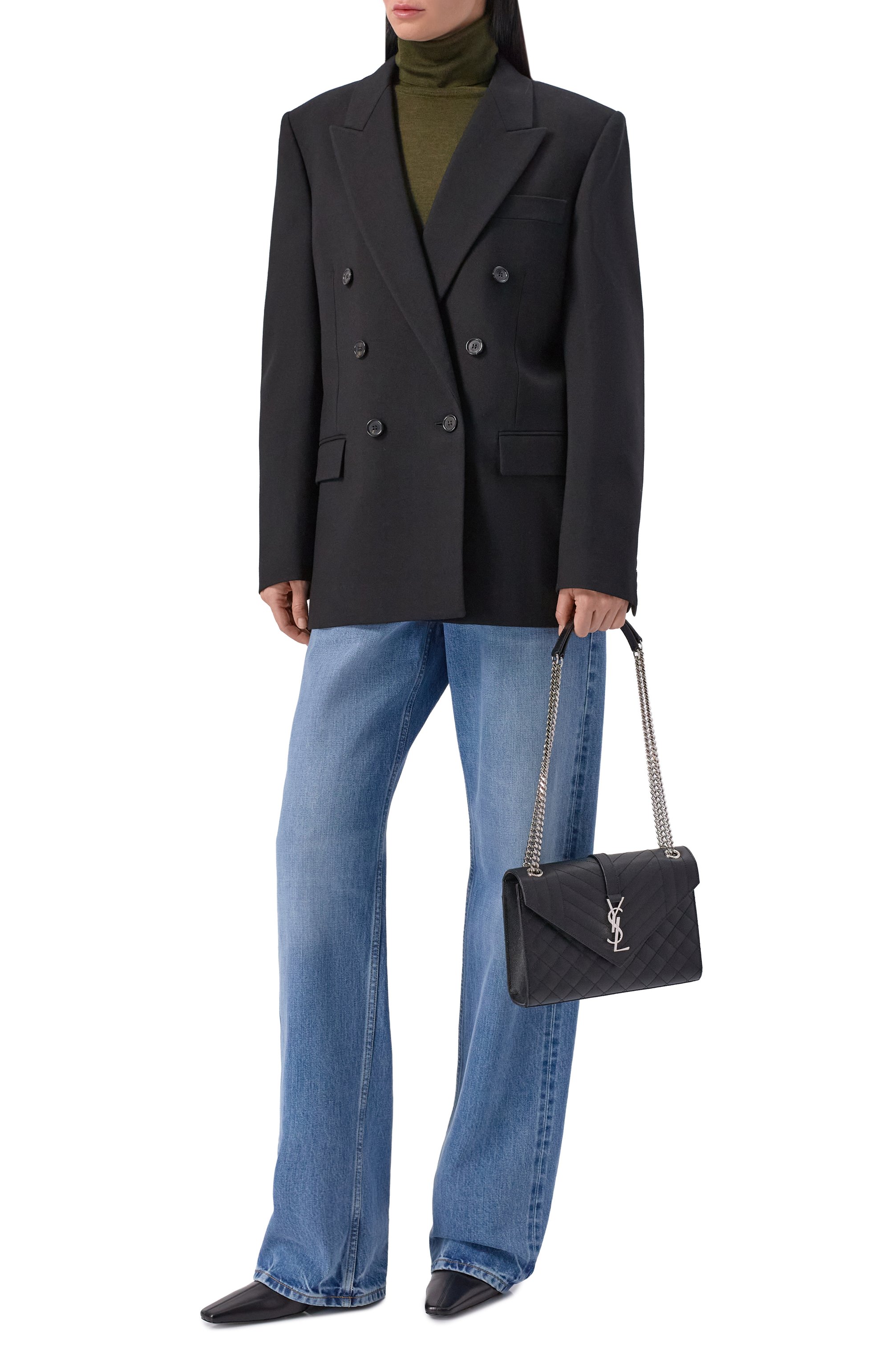 Сумка monogram classic medium SAINT LAURENT, арт. 600185/B0W92, фото 7