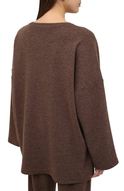 Костюм из шерсти и хлопка PEFORGIRLS коричневого цвета по цене 9500 руб., арт. PE.100.2022.10.50304.091, фото 3 Костюм из шерсти и хлопка PEFORGIRLS, арт. PE.100.2022.10.50304.091, фото 3