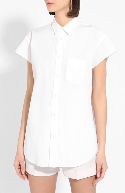 Хлопковая рубашка MAISON MARGIELA белого цвета по цене 38850 руб., арт. S29DL0172/S43001, фото 3 Хлопковая рубашка MAISON MARGIELA, арт. S29DL0172/S43001, фото 3