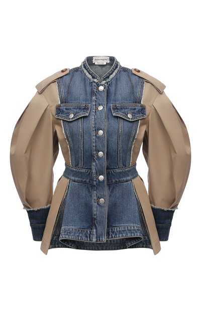 Женский комбинированный жакет ALEXANDER MCQUEEN, арт. 654003/QZACX