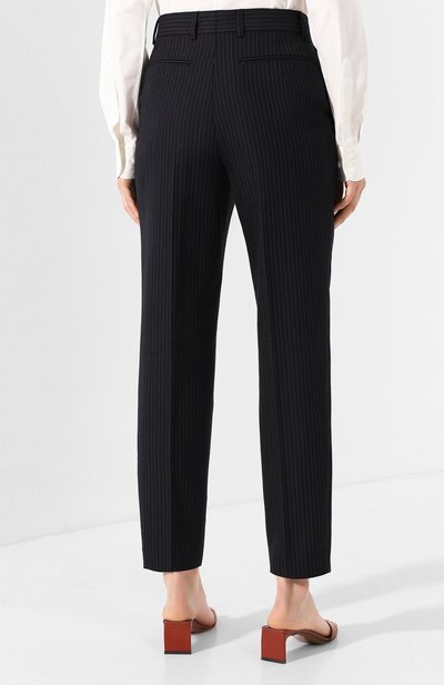 Шерстяные брюки DRIES VAN NOTEN темно-синего цвета по цене 58250 руб., арт. 192-10933-8182, фото 4 Шерстяные брюки DRIES VAN NOTEN, арт. 192-10933-8182, фото 4
