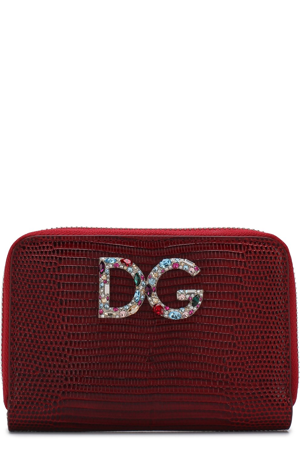 Кожаный кошелек на молнии с логотипом бренда DOLCE & GABBANA, арт. BI0920/AH330, фото 1