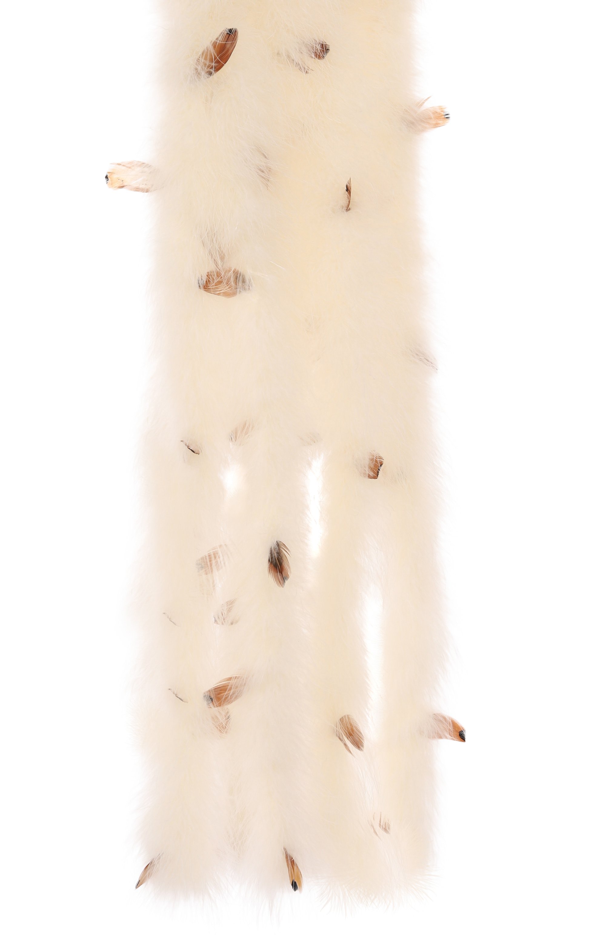 Шарф с отделкой перьями VALENTINO, арт. 6W0EN00F/FTG, фото 4