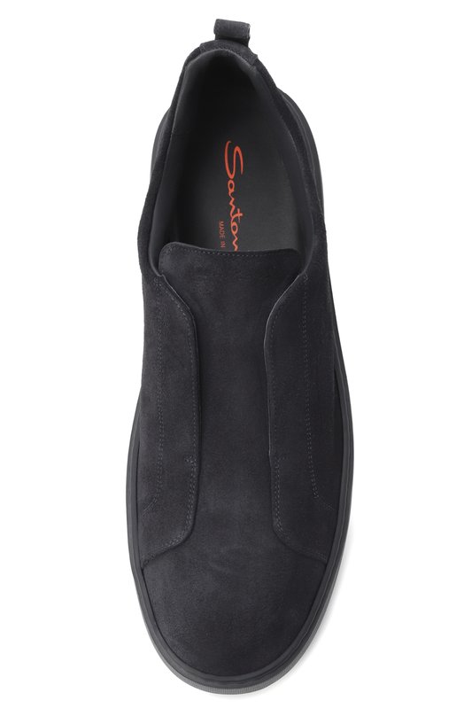 Замшевые кеды Cleanic Santoni MBCG219950CATSEY Синий  MBCG219950CATSEY Фото 6