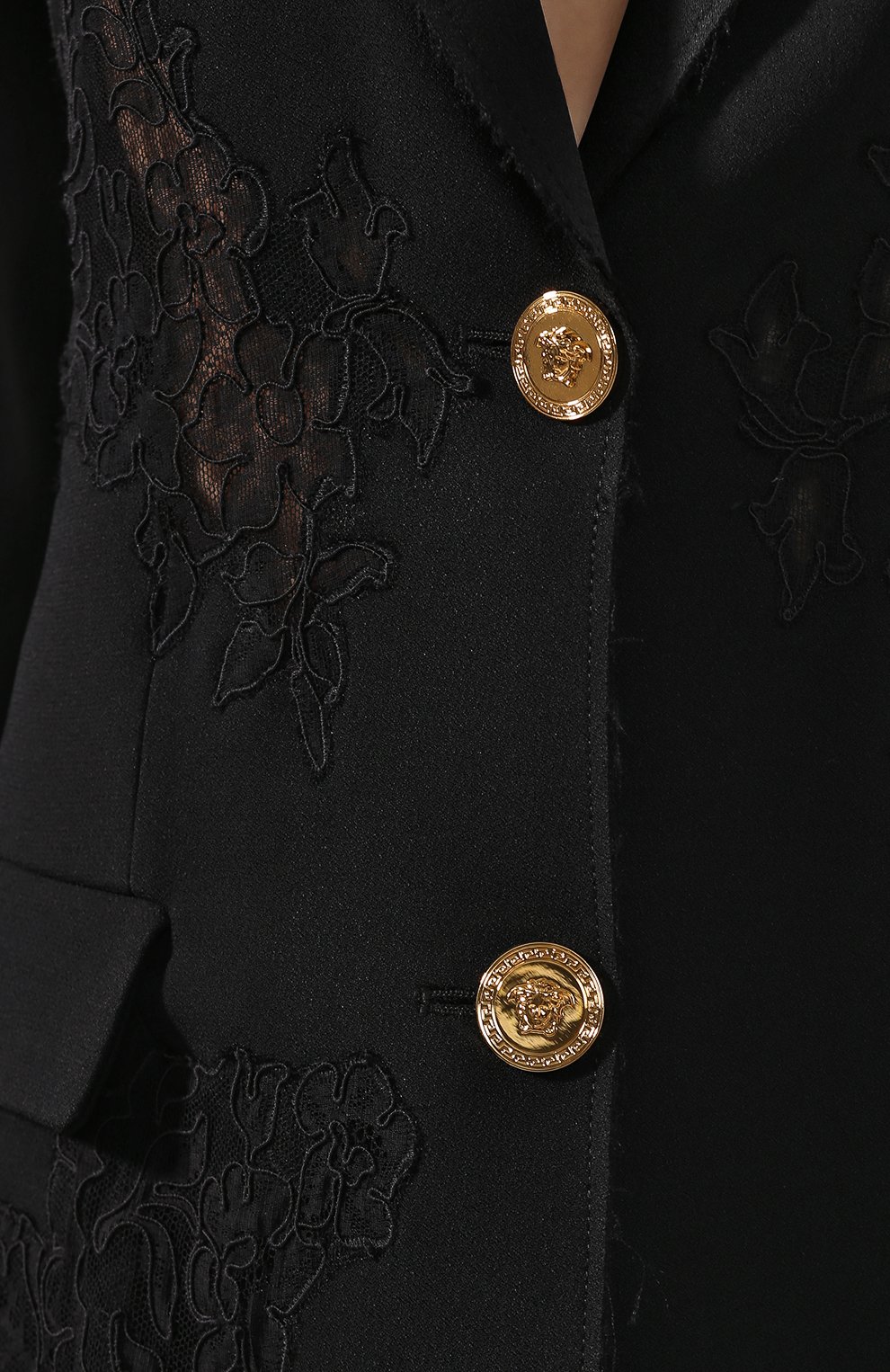 Жакет VERSACE черного цвета по цене 528500 руб., арт. A84448/A212457, фото 5 Жакет VERSACE, арт. A84448/A212457, фото 5