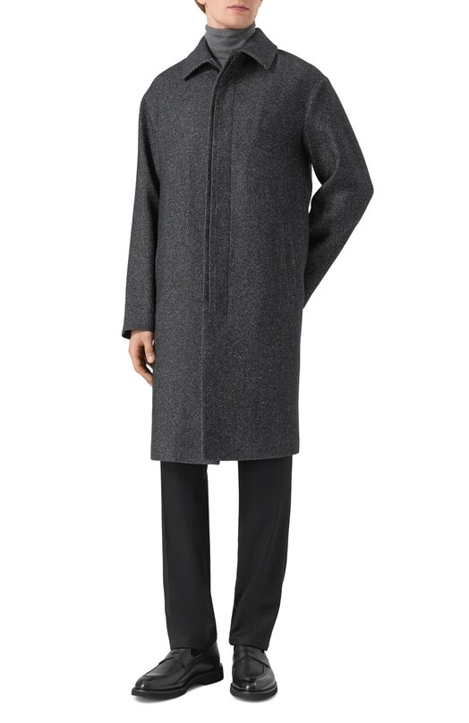 Пальто из кашемира и шелка MVST M25.1PM.C002_ Чёрно-белый  M25.1PM.C002_ Фото 2