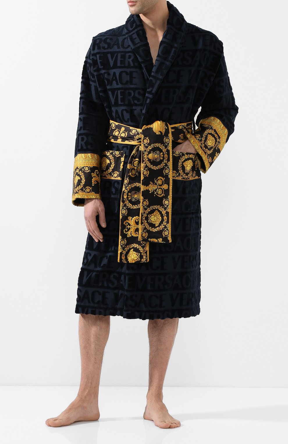 Хлопковый халат VERSACE, арт. ZACJ00008/ZC0SP052, фото 2