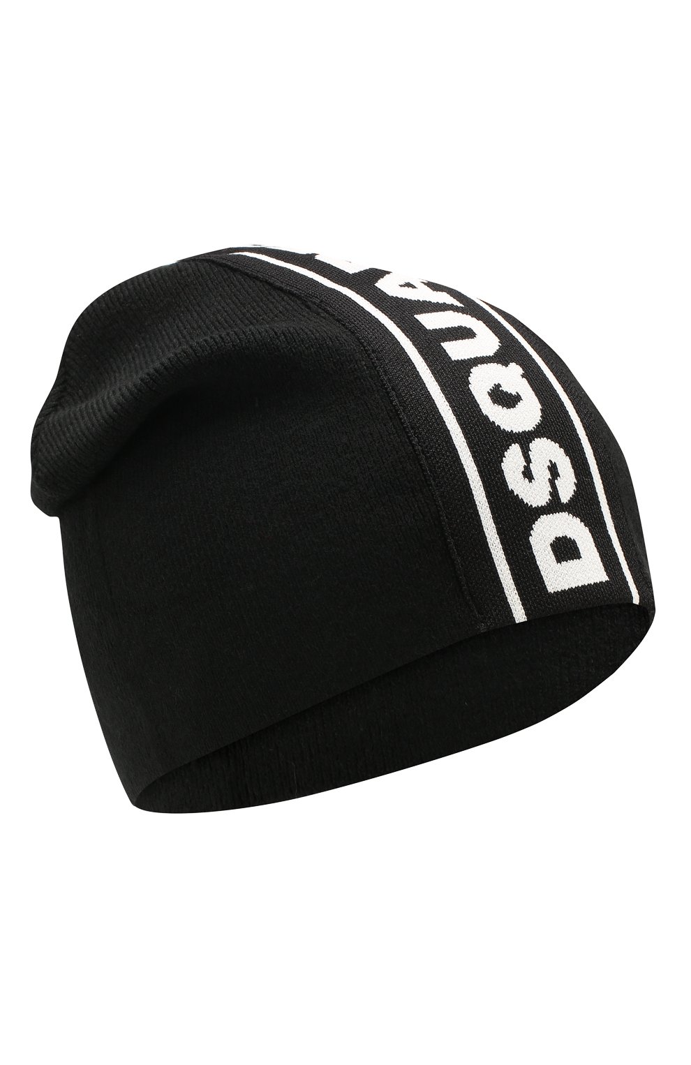 Шапка DSQUARED2 черного цвета по цене 6825 руб., арт. DQ03PR-D00WD, фото 1 Шапка DSQUARED2, арт. DQ03PR-D00WD, фото 1