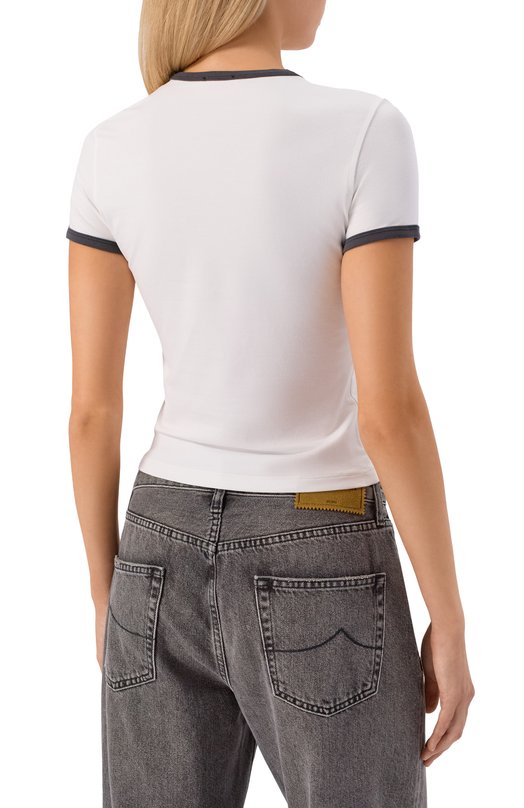 Хлопковая футболка T-Uncuties Diesel A19655/0HQAH Белый  A19655/0HQAH Фото 4