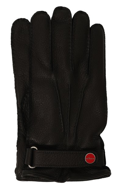 Мужские кожаные перчатки KITON, арт. UGU023K0257F11