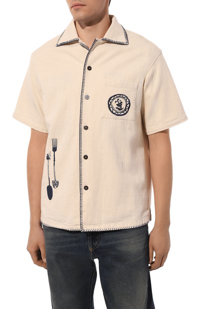 Хлопковая рубашка DROLE DE MONSIEUR, арт. D-SH153-C0119-EC, фото 3