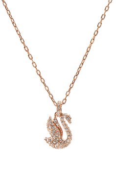 Женская подвеска на цепочке iconic swan SWAROVSKI золотого цвета, арт. 5647555 | Фото 3 (Нос: Не проставлено; Региональные ограничения белый список (Axapta Mercury): Не проставлено; Материал: Металл)