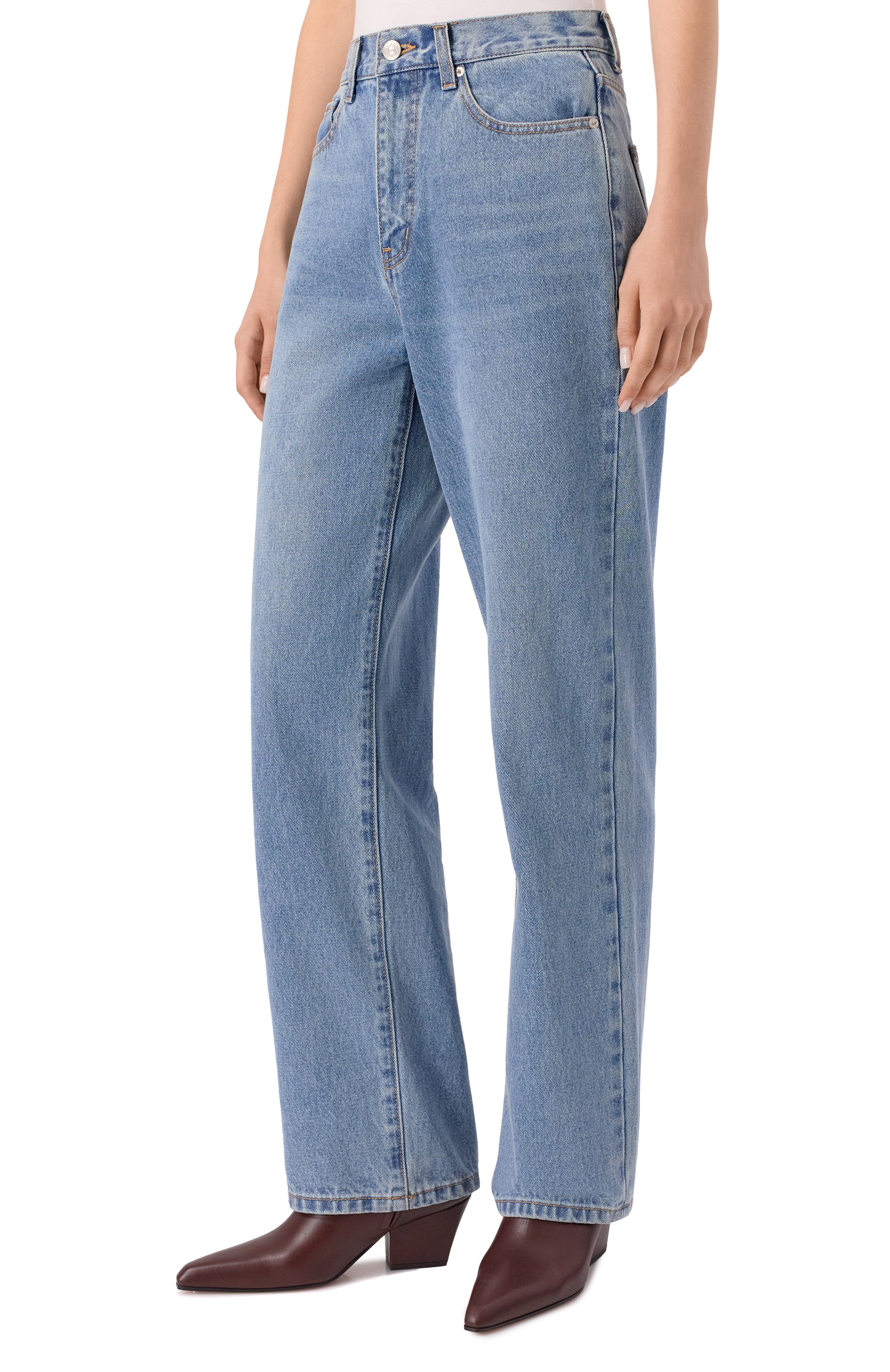 Джинсы DUNST голубого цвета по цене 13900 руб., арт. UDPA5C217B1, фото 3 Джинсы DUNST, арт. UDPA5C217B1, фото 3