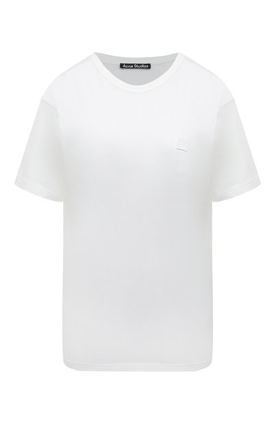 Женская хлопковая футболка ACNE STUDIOS, арт. NASH FACE183