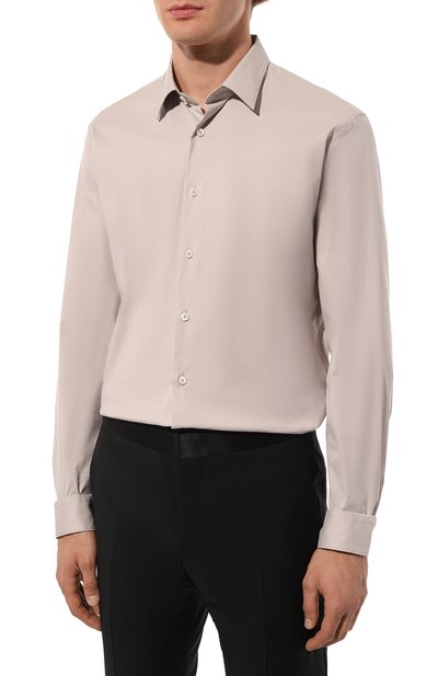 Хлопковая рубашка PRADA, арт. UCN122-F62-F0164-172, фото 3