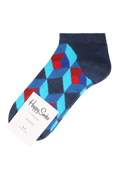 Носки optic square low sock HAPPY SOCKS разноцветного цвета по цене 590 руб., арт. OSQ05, фото 1 Носки optic square low sock HAPPY SOCKS, арт. OSQ05, фото 1